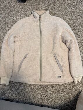 The North Face Cream Teddy Jacket